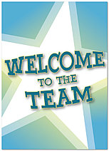 Welcome. We're glad to have you onboard. Welcome to the Team Greeting Card 180D-Y